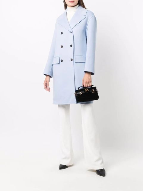 Ferragamo double-breasted button coat - Blue - zdjęcie produktu nr 2