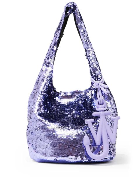 JW Anderson mini sequinned tote bag - Purple