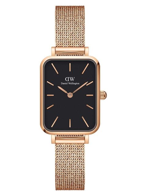 Daniel Wellington zegarek Quadro Pressed damski kolor różowy - zdjęcie produktu nr 1