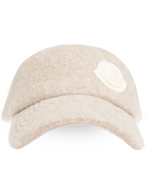 Moncler Logo patch cap - Neutrals