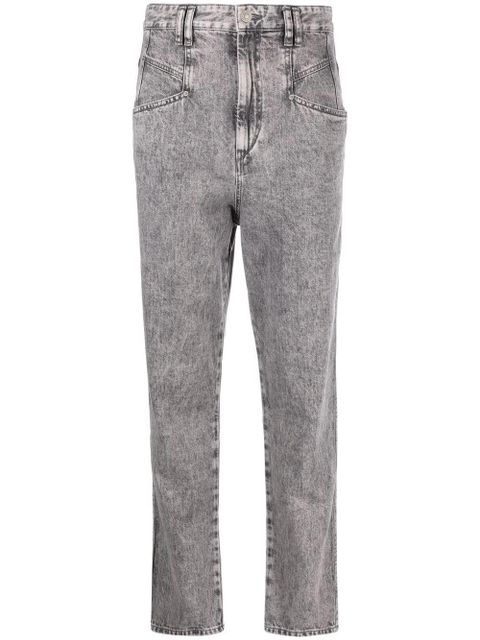 Isabel Marant high-rise acid-wash jeans - Grey - zdjęcie produktu nr 1