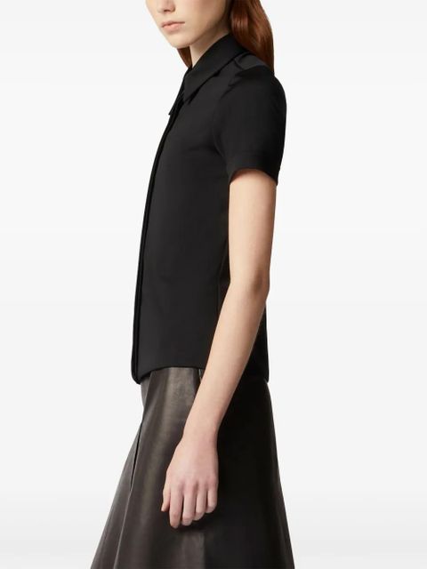 Tod's turn-up cuff polo top - Black