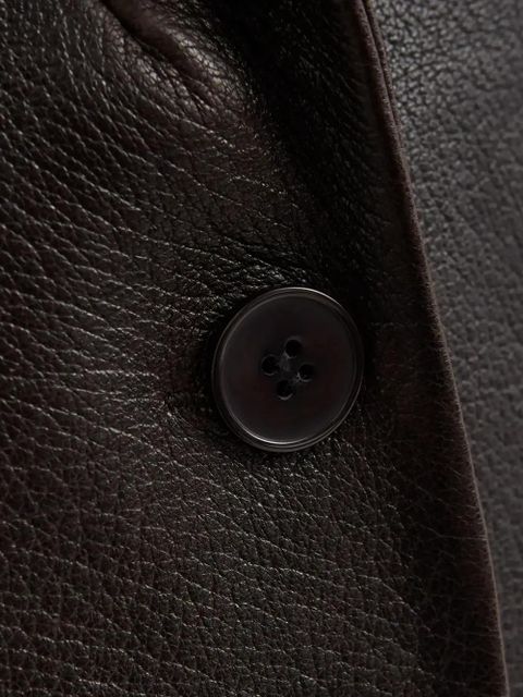 Nour Hammour Opus leather jacket - Brown