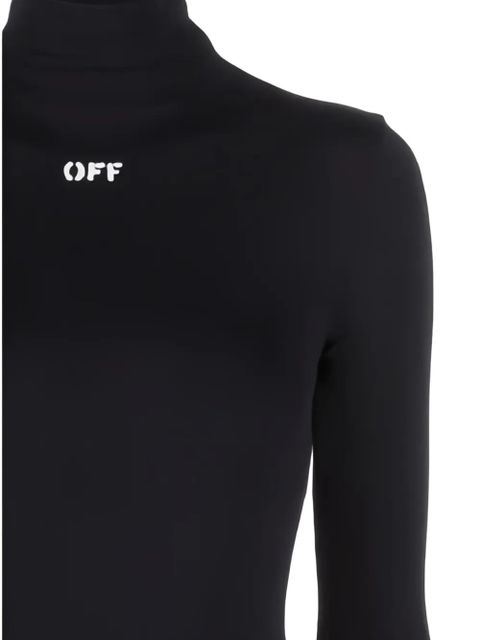 Off-White logo-detail second-skin long-sleeved top - Black - zdjęcie produktu nr 2