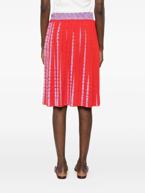 Missoni drawstring mini skirt - Red