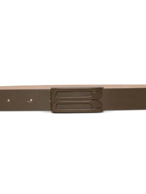 Victoria Beckham buckle-logo belt - Green