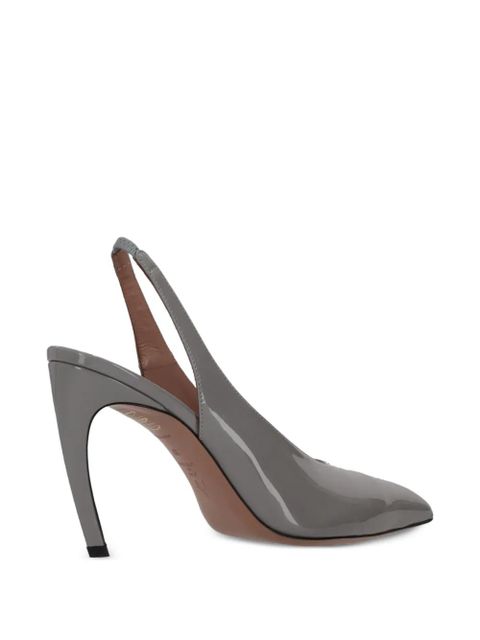 The Attico Viper slingback pumps - Grey
