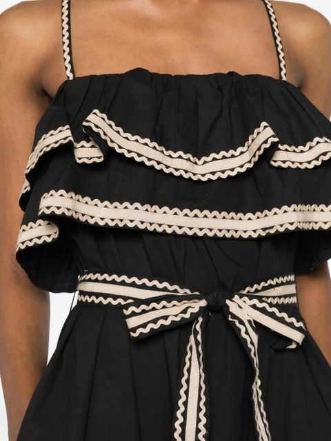 Ulla Johnson Lucian ruffled midi dress - Black
