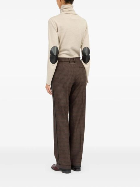 MM6 Maison Margiela checked pants - Brown