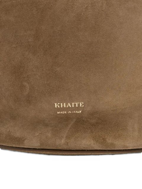 KHAITE suede shoulder bag - Brown