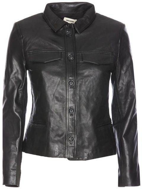 Zadig&Voltaire Liam leather jacket - Black - zdjęcie produktu nr 1