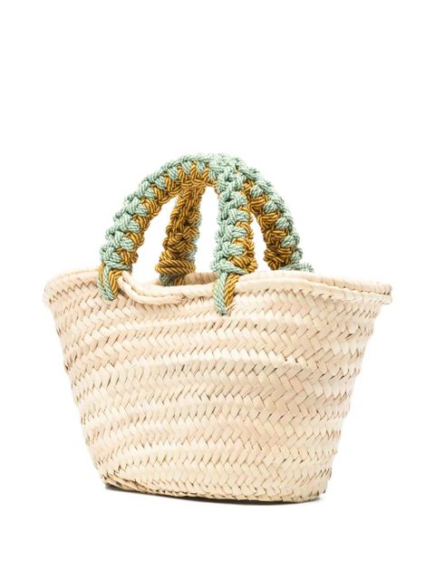 ALEMAIS mini handle-beaded tote bag - Neutrals - zdjęcie produktu nr 2