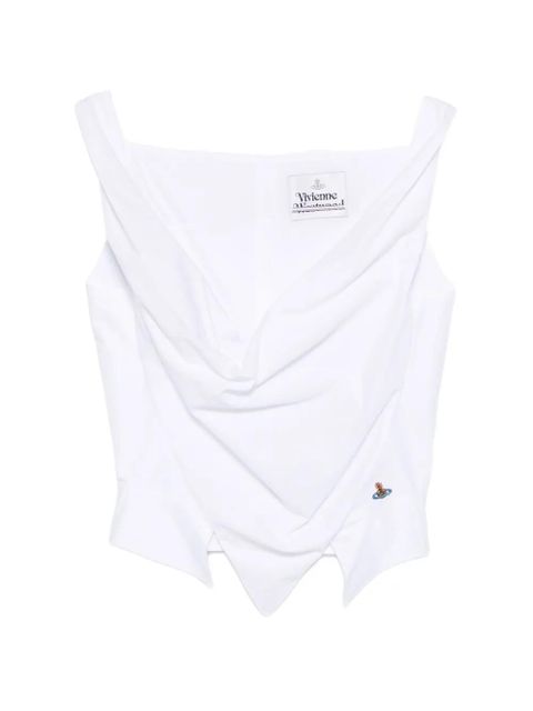 Vivienne Westwood Sunday cowl sleeveless top - White