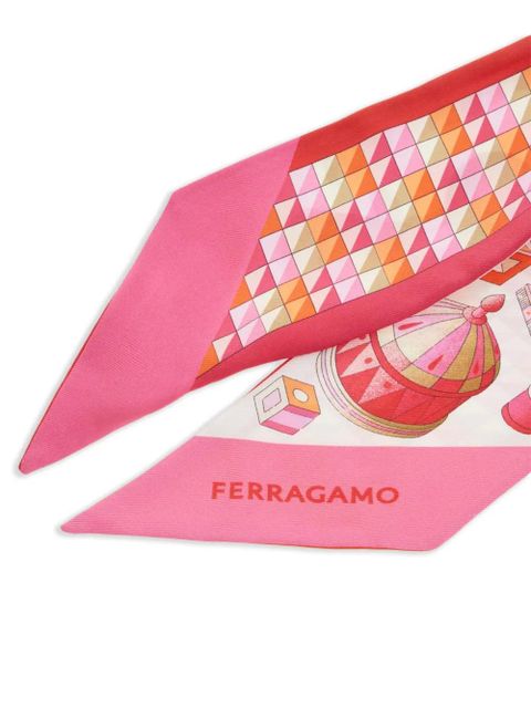Ferragamo graphic-print bandeau - Pink - zdjęcie produktu nr 2