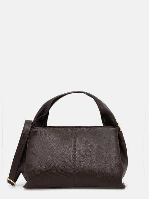 Answear.LAB torebka skórzana kolor brązowy