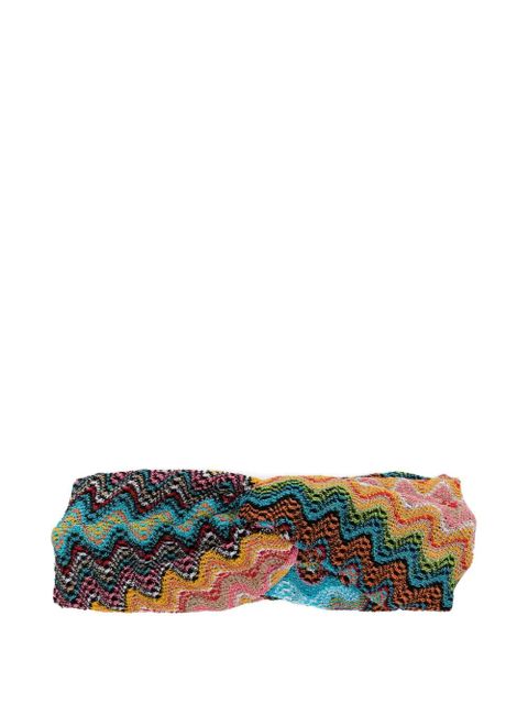 Missoni knitted headband - Pink - zdjęcie produktu nr 1