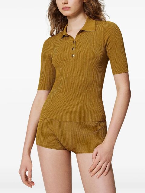 TWINSET knitted mini shorts - Green - zdjęcie produktu nr 2