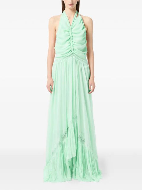 Blumarine ruched ruffled dress - Green - zdjęcie produktu nr 2