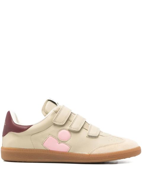 ISABEL MARANT Beth side-logo touch-strap sneakers - Neutrals - zdjęcie produktu nr 1