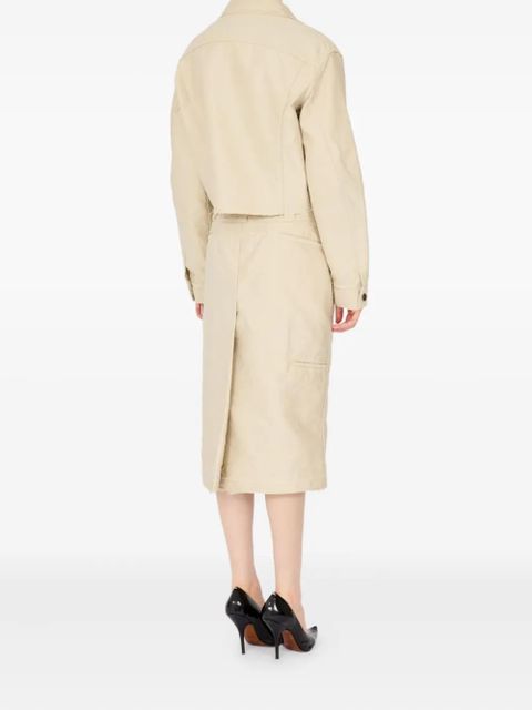 Maison Margiela cropped denim jacket - Neutrals