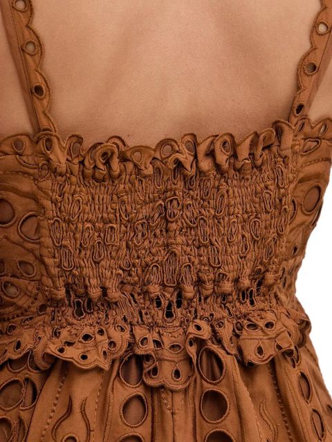 Charo Ruiz Ibiza Zeph cut-out dress - Brown