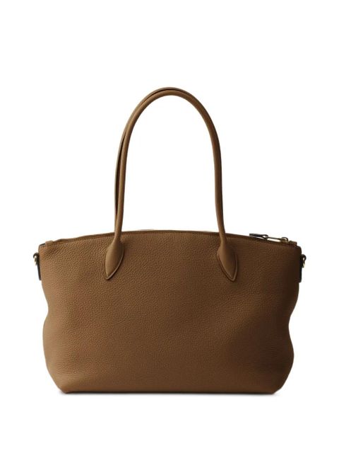Prada large logo-detail tote bag - Brown