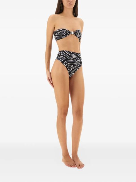 PUCCI abstract-print bikini top - Black