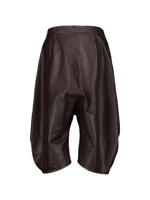 LEMAIRE dropped-crotch leather trousers - Brown - zdjęcie produktu nr 2