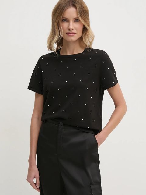 Dkny bluzka damskie kolor czarny DJ4R0437