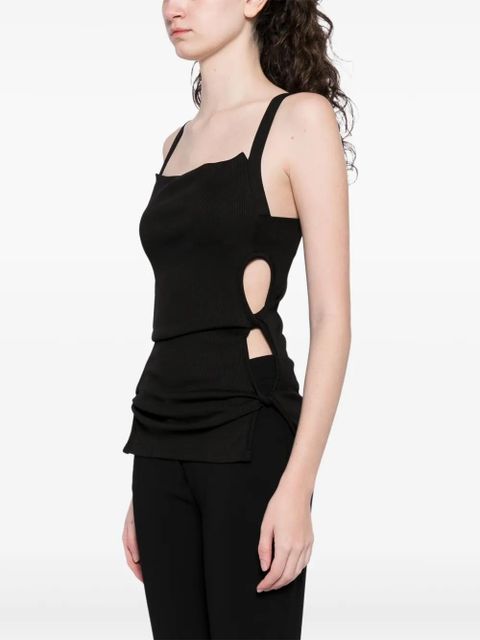Christopher Esber open twist tank top - Black - zdjęcie produktu nr 2