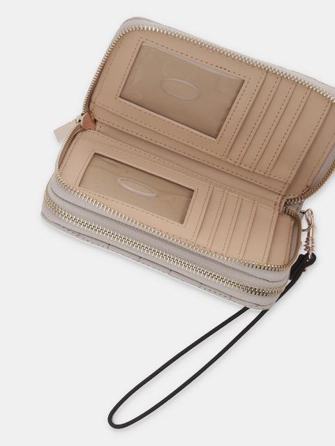 Guess portfel NADIRA damski kolor beżowy SWQG84 24164