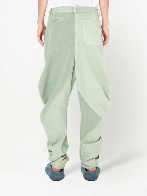 JW Anderson twisted cotton trousers - Green
