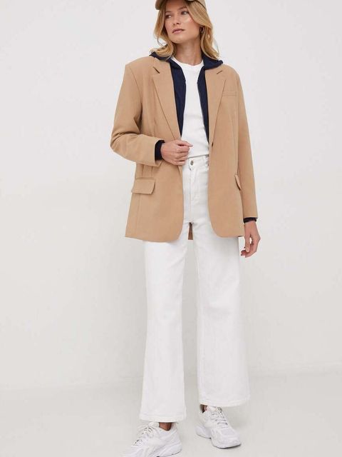 Tommy Hilfiger t-shirt bawełniany damski kolor biały WW0WW40587