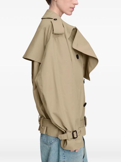 Maison Margiela folded collar cropped caban - Neutrals