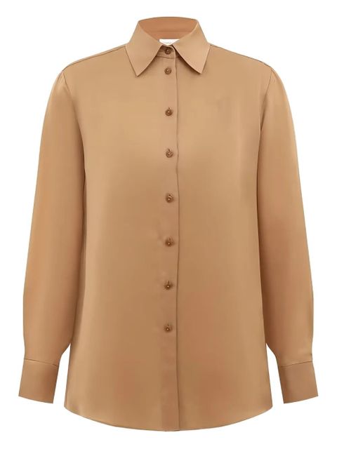 ZIMMERMANN Hypnotic satin shirt - Brown - zdjęcie produktu nr 1