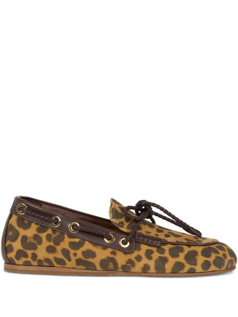 ETRO animal-print loafers - Brown - zdjęcie produktu nr 1
