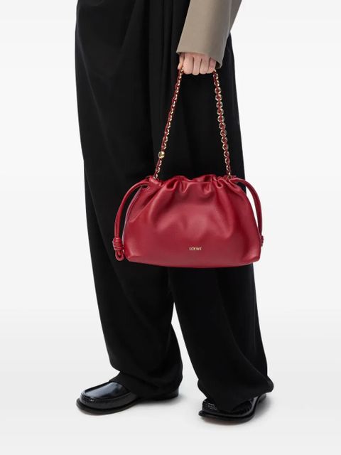 LOEWE Flamenco chain handle medium shoulder bag - Red