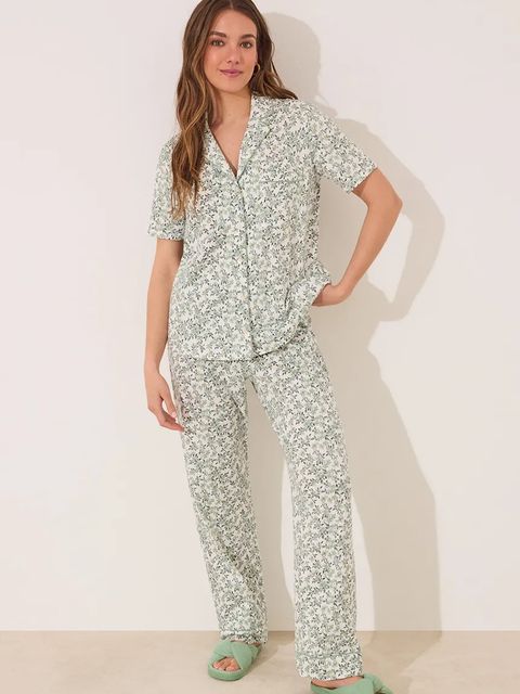 women'secret piżama damska kolor zielony bawełniana 3592397 - zdjęcie produktu nr 1