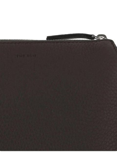 The Row zip fastening clutch bag - Brown