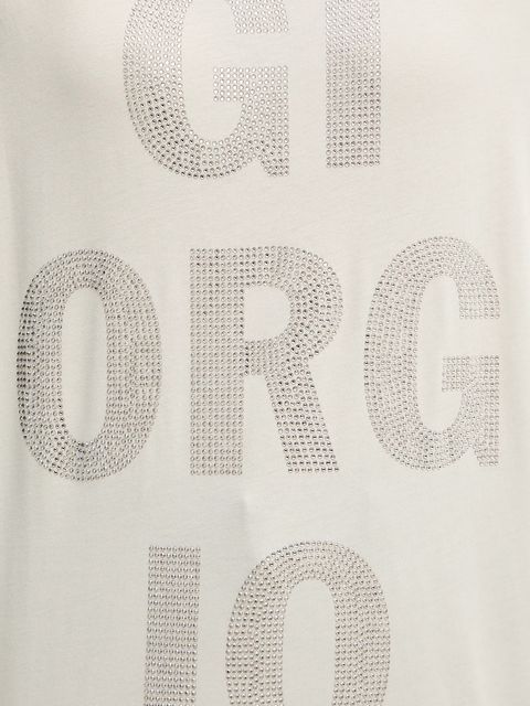 Armani Exchange t-shirt bawełniany damski kolor beżowy XW001354 AF17172