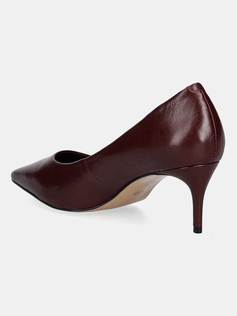 Answear.LAB szpilki skórzane kolor bordowy