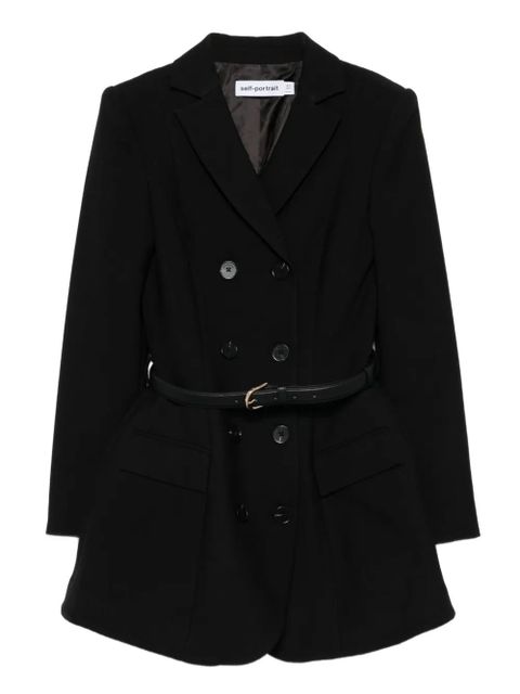 Self-Portrait belted double-breasted dress - Black - zdjęcie produktu nr 1