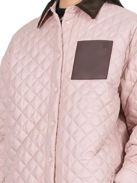 LOEWE quilted panelled overshirt jacket - Pink - zdjęcie produktu nr 2