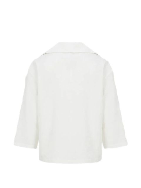 Róhe V-neck spread-collar tunic - White - zdjęcie produktu nr 2