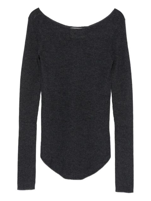 ISABEL MARANT boat-neck sweater - Grey - zdjęcie produktu nr 1