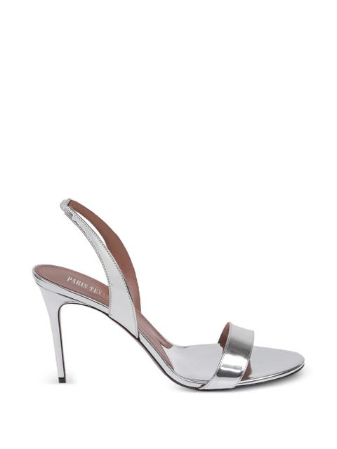 Paris Texas Vera metallic slingback sandals - Silver - zdjęcie produktu nr 1