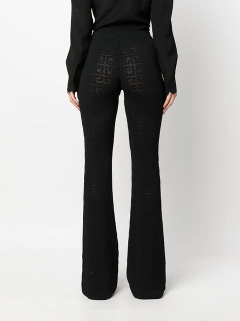 Givenchy 4G jacquard flared trousers - Black