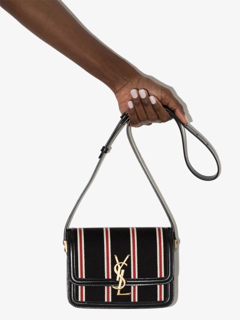 Saint Laurent Solferino canvas satchel - Black