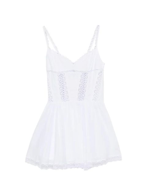 Charo Ruiz Ibiza Gardenia guipure-lace panelled dress - White - zdjęcie produktu nr 1
