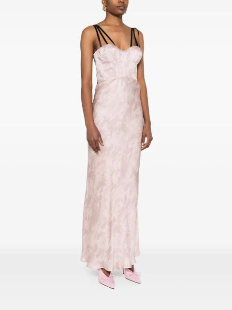 PINKO x Patrick McDowell satin maxi dress